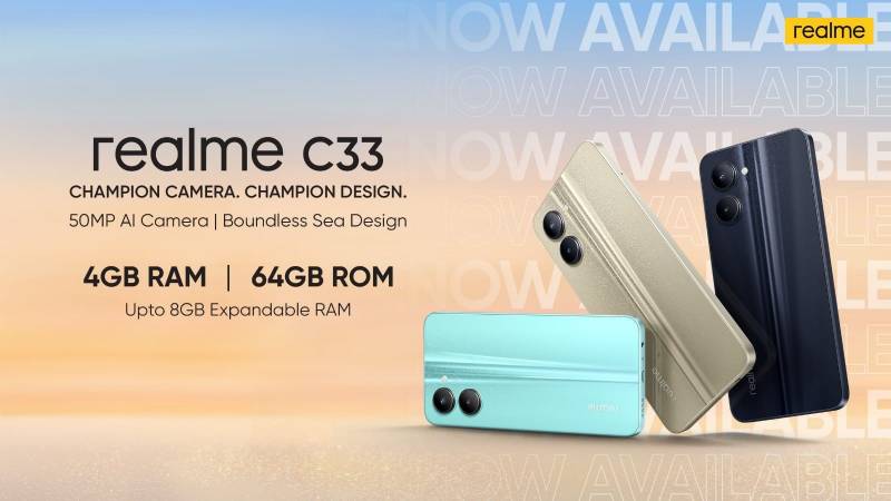 realme introduces C33 with 4GB + 64GB