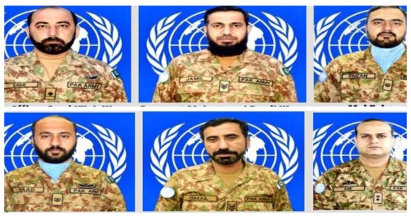 Eight Pakistani peacekeepers honoured posthumously at UN