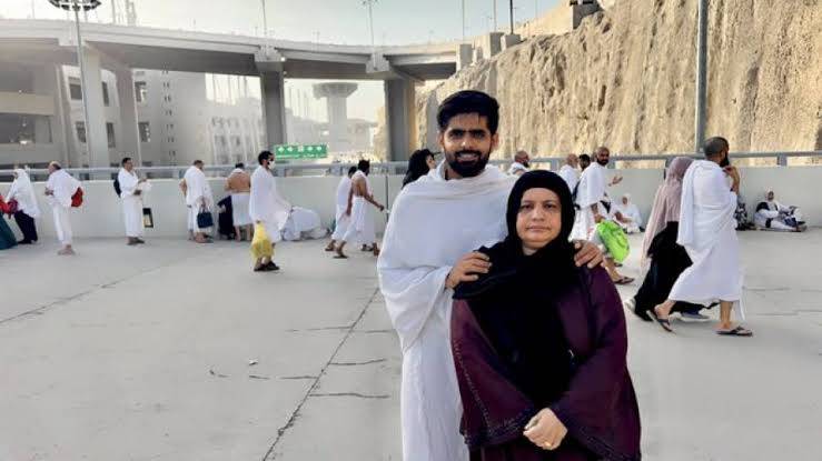 Babar Azam shares adorable picture with mother from Hajj 2023