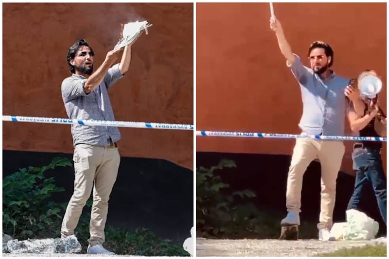 Man burns Holy Quran outside Sweden mosque on Eid day