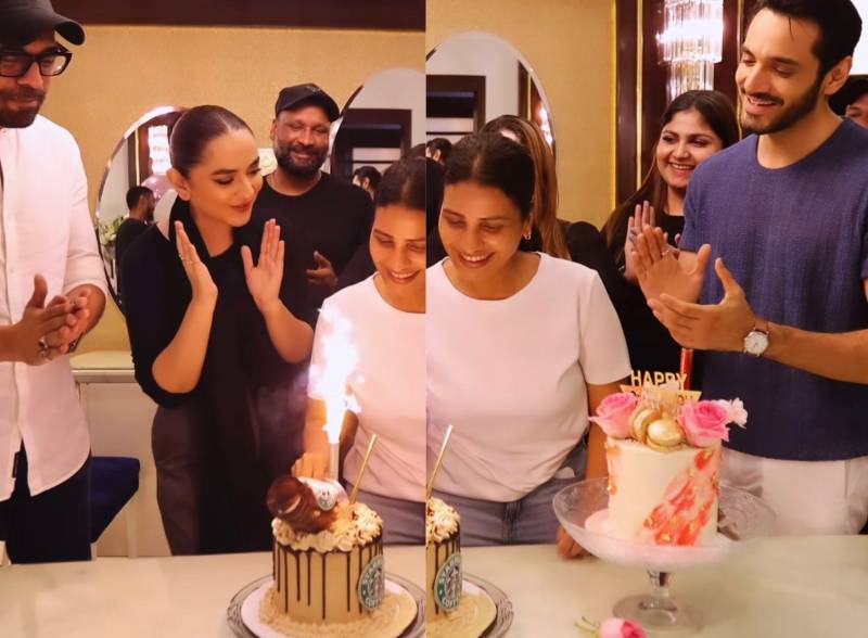 Wahaj Ali and Yumna Zaidi host adorable birthday bash for celebrity stylist Anila Murtaza
