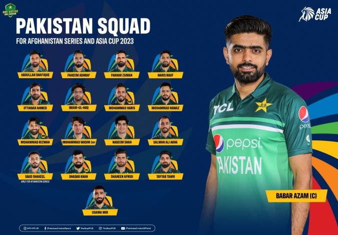 Pcb Announces Pakistans Squad For Afghanistan Series Asia Cup