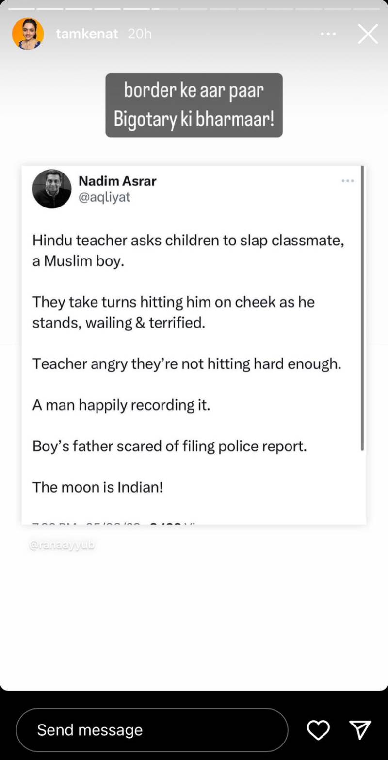 Celebs outraged by Hindu teacher's mistreatment of Muslim student in India