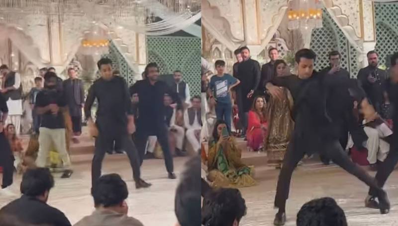 Momin Saqib sets the stage on fire with killer dance moves on sister's wedding