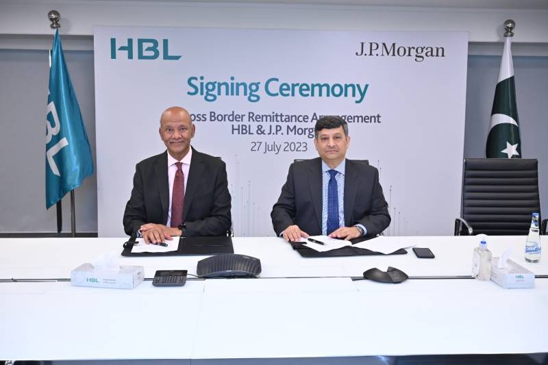 HBL & J.P. Morgan enter into an agreement for secure, and cost-effective cross-border payments to Pakistan via Xpedite Remit