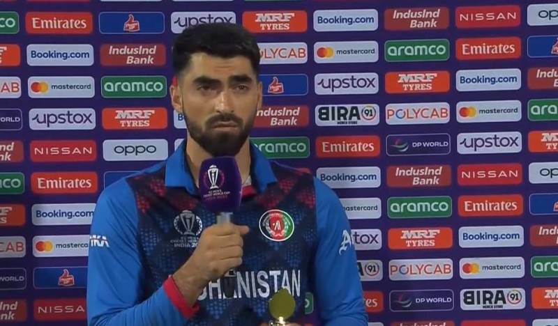 Zadran dedicates 'Player of the Match' award to Afghan refugees in Pakistan
