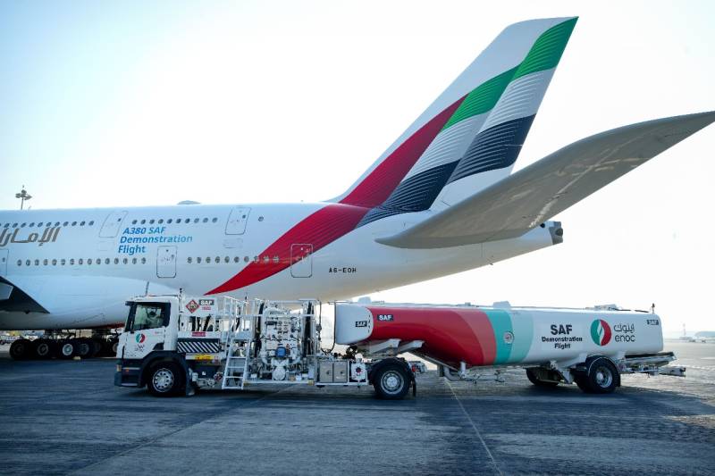 Emirates world’s first airline to operate A380 demonstration flight with 100% Sustainable Aviation Fuel