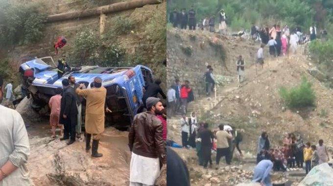 One killed, 15 injured after school bus falls into ravine in Islamabad