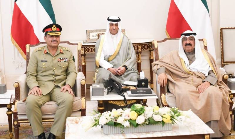 Pakistan Army Chief Asim Munir calls on Kuwait’s crown prince Jaber Al Sabah 