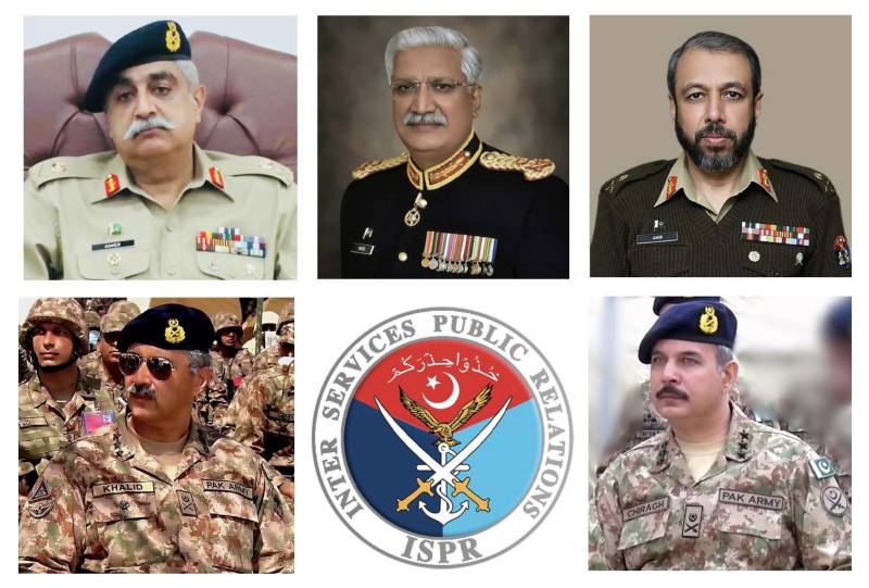 Five lieutenant general retire from Pakistan Army