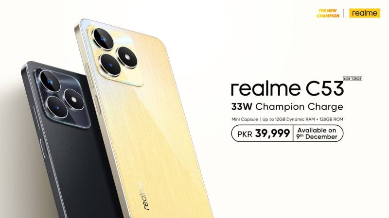 Unveiling the realme C53 – The New Champion's Legacy at Just PKR 39,999