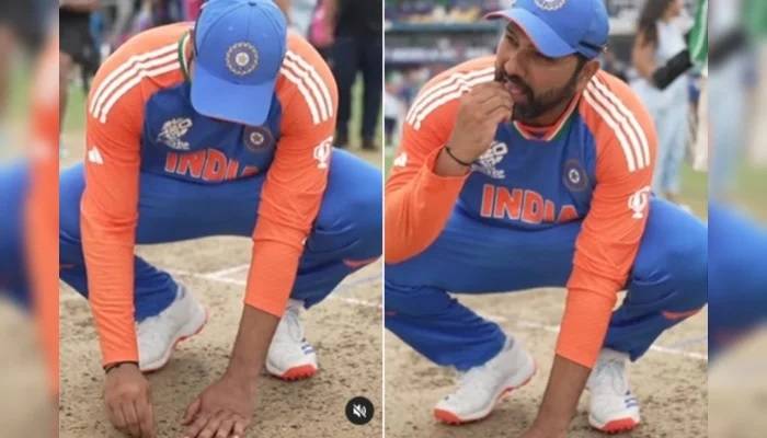 Rohit Sharma explains why he ate soil after T20 World Cup victory