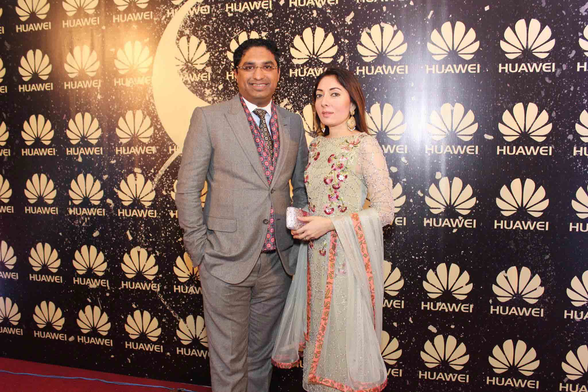 Sharmila Farooqui with husband