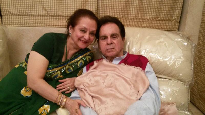 Dilip Kumar with wife Saira Banu.–Twitter