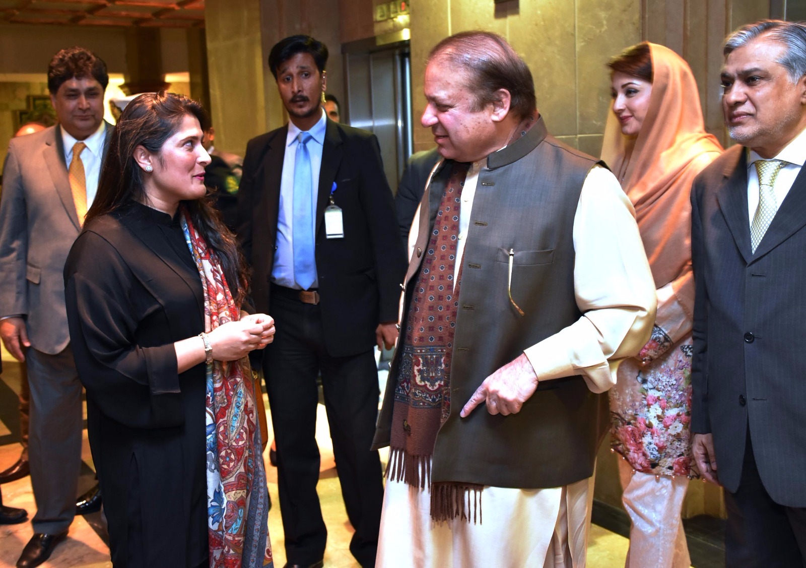 Prime Minister of Pakistan Nawaz Sharif and Academy Award Winning Filmmaker Sharmeen Obaid Chinoy in conversation post-screening