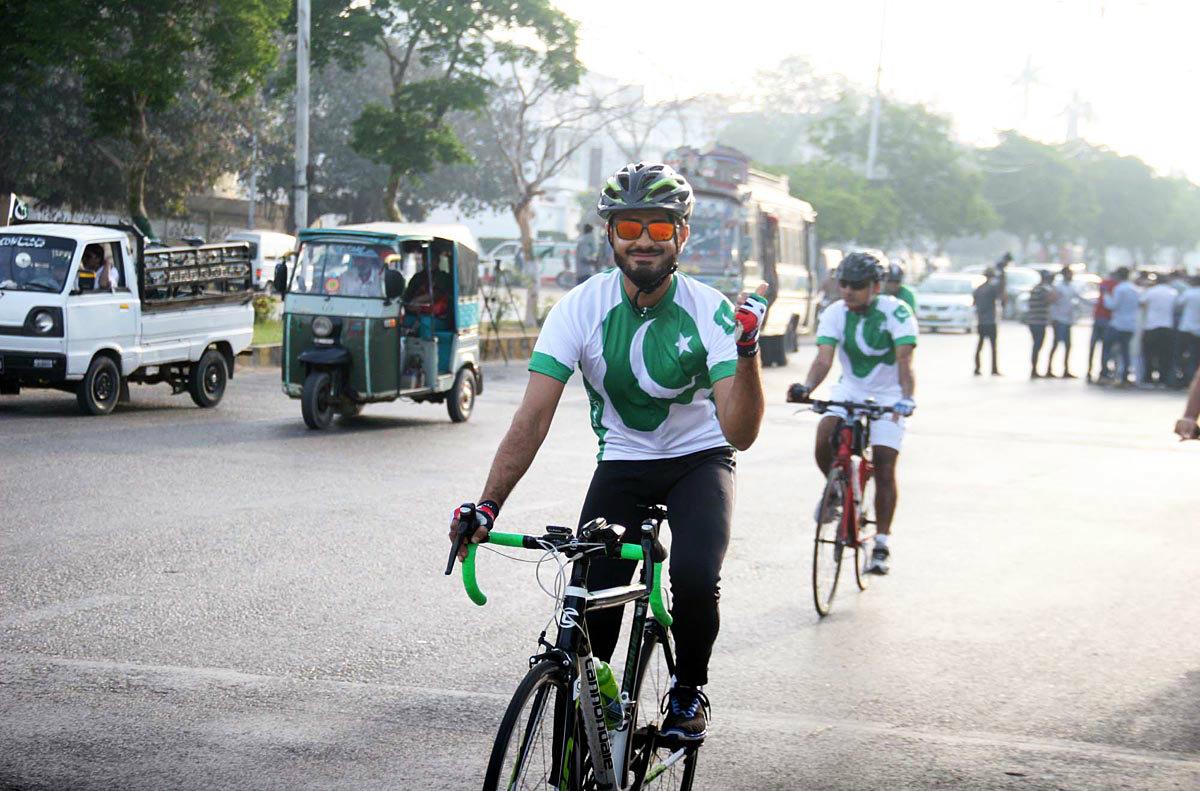 A cycle rally in Karachi.–Online