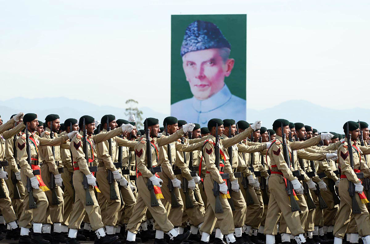 Army personnel take part in Pakistan Day parade in Islamabad.–Online