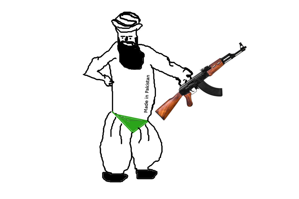 Artist's impression of the uniform worn by the terrorists