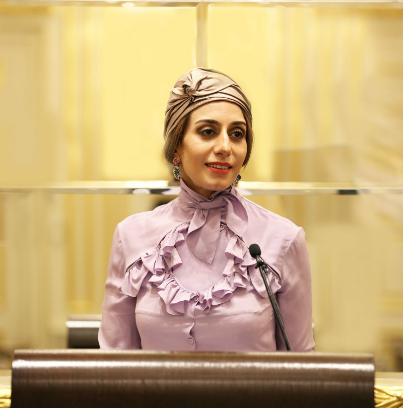 Ameera Bin Karam during her keynote speech.