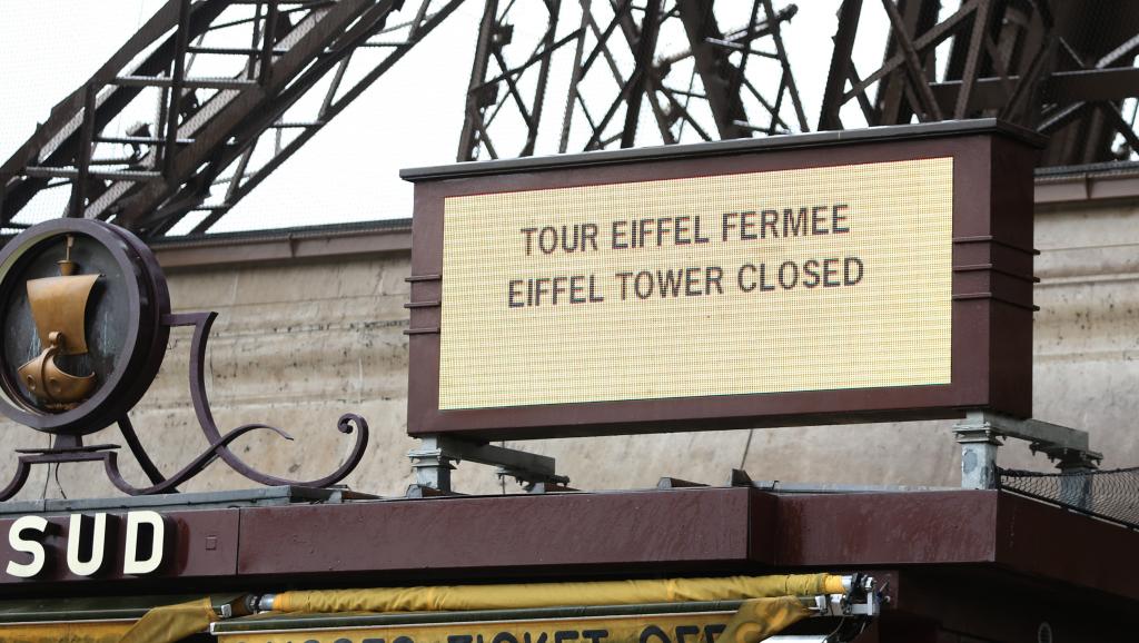 Eiffel Tower closed to tourists ahead of Christmas