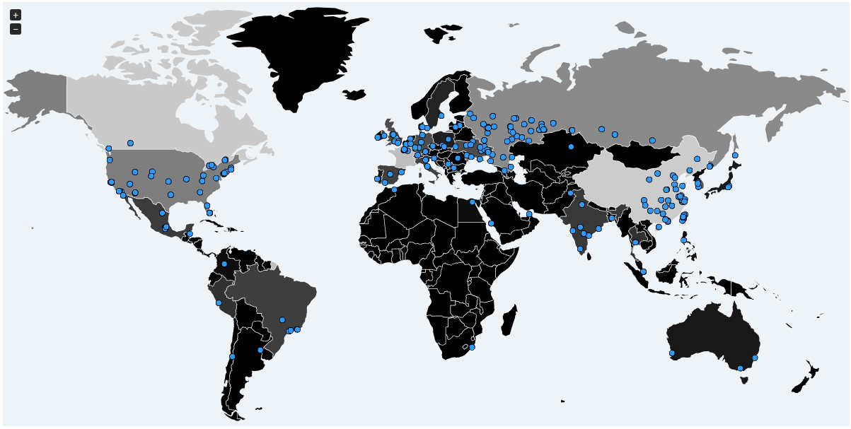 The spread of WannaCrypt Malware - Image: MalwareTech