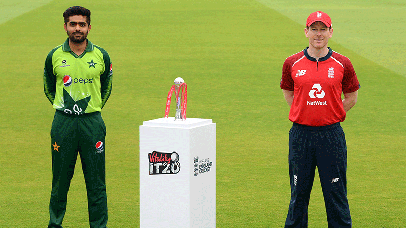 Rain stopped play, England managed 131/6 against Pakistan in first T20I