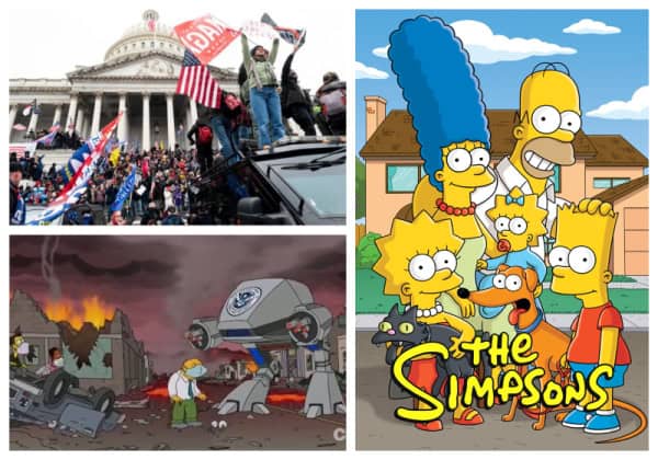 Simpsons Riot The Simpsons predicted the Capitol Hill riots in 1996