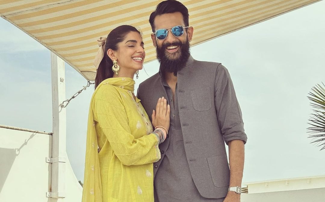 mohib-mirza-and-sanam-saeed-celebrate-their-first-eid-as-newlyweds