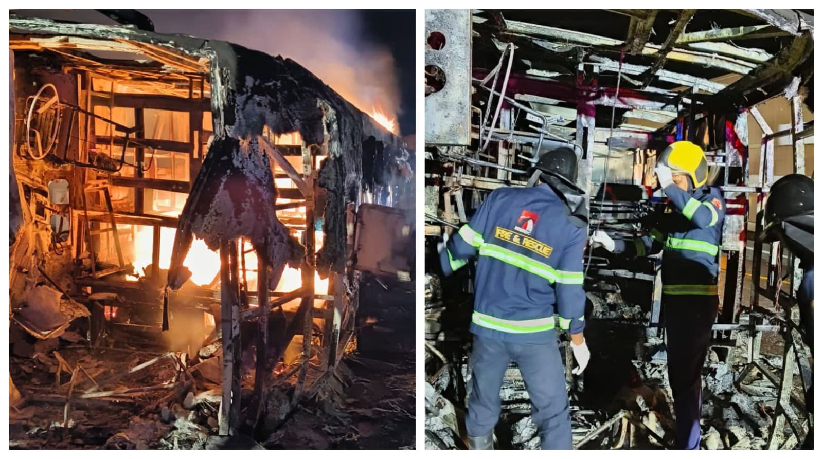At least 25 dead after bus catches fire in India’s Maharashtra