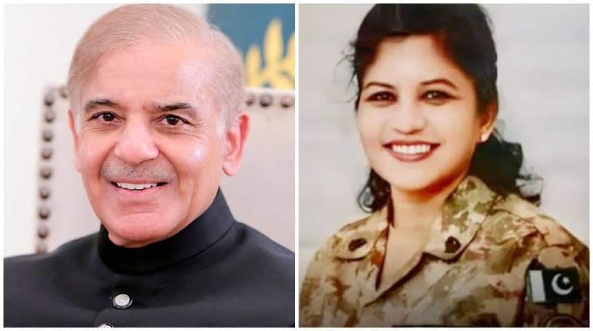 PM Shehbaz greets first Christian woman brigadier in Pakistan Army ...