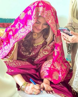 Javeria Abbasi Ties The Knot Again As Fans Celebrate Her Beautiful Nikah Day 