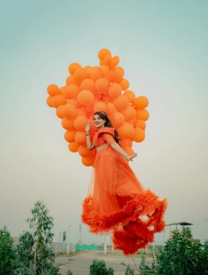 Tiktoker Rebecca Khan Marks 20th Birthday With Balloons In The Air 