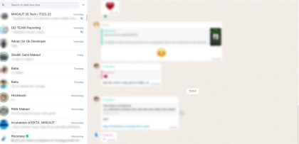 How To Blur Whatsapp Messages While Using It On Computer