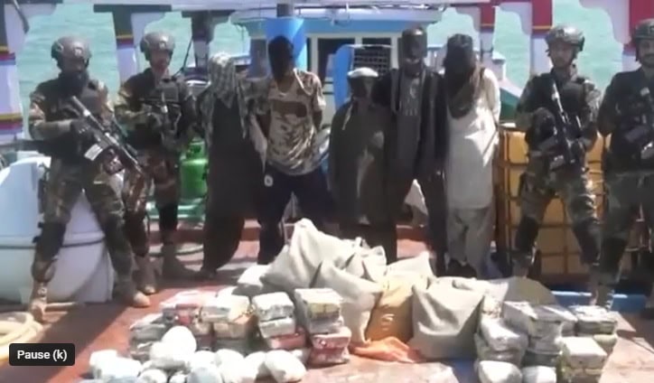 Pakistan Navy Foils Major Smuggling Bid Seizes Narcotics Worth 145 Million