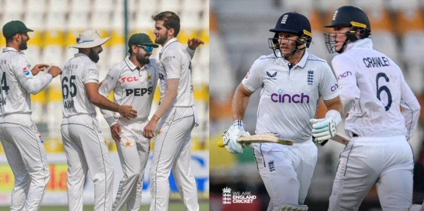 Pakveng Day 3 England Face Early Blow With Crawley Popes Wickets Root Duckett Fight Back