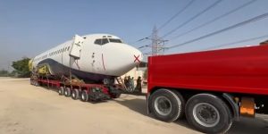 Passenger Plane Makes First Ever Road Journey In Pakistan Video