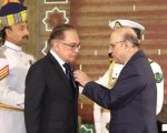 President Zardari Confers Nishan E Pakistan On Malaysian Pm Anwar Ibrahim