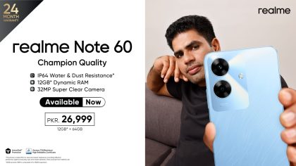 Realme Note 60 Now Available Across Pakistan The Champion Durability For Pkr 26999