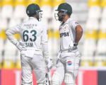 Third Test Pakistan Resume Batting In Reply Of Englands 267 On Day 2