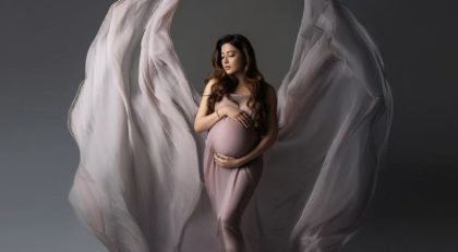 Aymen Saleem Flaunts Her Baby Bump In Glamorous Shoot