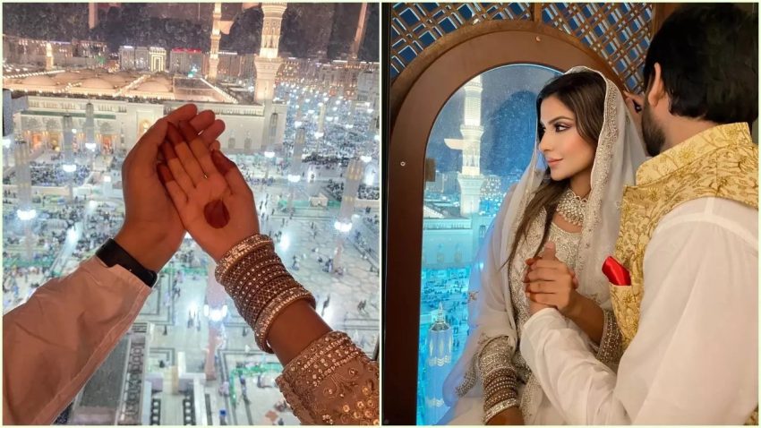 Bigg Boss Ott 3s Star Sana Sultan Ties The Knot With Wazid In Madinah