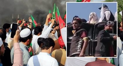 Bushra Bibi At Forefront As Pti Protesters Confront Police Near Islamabads Zero Point