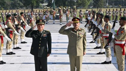 Chinese General Commends Pak Armys Counter Terrorism Efforts In Meeting With Coas Asim Munir