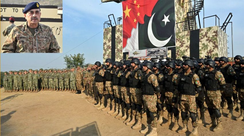 Coas Munir Lauds Morale Of Pak China Joint Exercise Participants