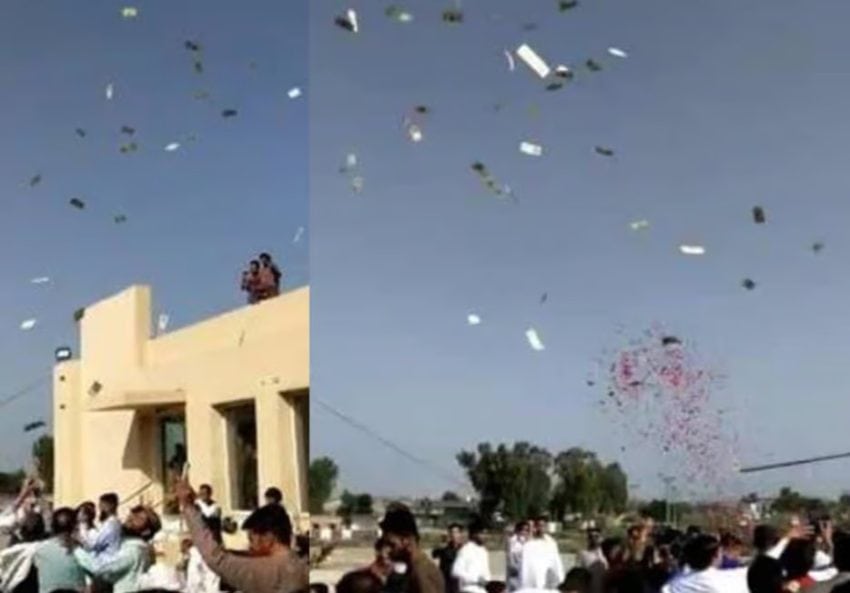 Foreign Currency Mobile Phones Showered At Weddings In Sialkot Narowal