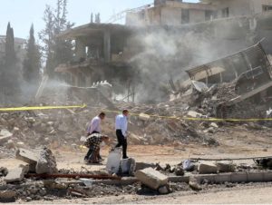 Israel Bombards Lebanons Historic City Of Baalbek 40 Dead