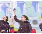 Mishi Khan Falls While Taking Selfie In Live Tv Show