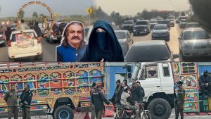 Pti Convoy Led By Cm Gandapur Bushra Bibi Enters Punjab On Way To Islamabad