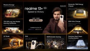 Realme 13 Launches The Fastest Processor At Pkr 89999 Gets Crowned With Tuv Sud Hang Free Certificate