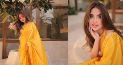 Saboor Aly Raises Temperature In Backless Saree Fans React To Pictures